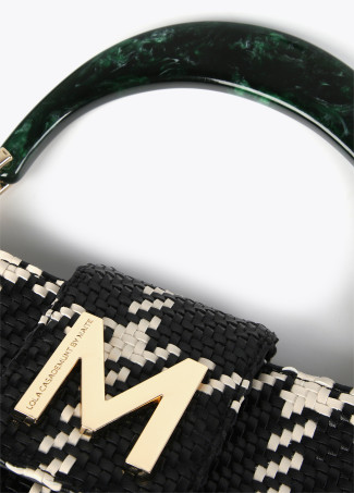 Checked crossbody bag