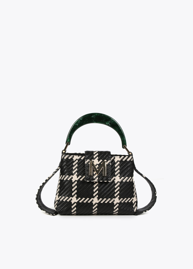 Checked crossbody bag