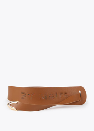 Ceinture large bout métallique