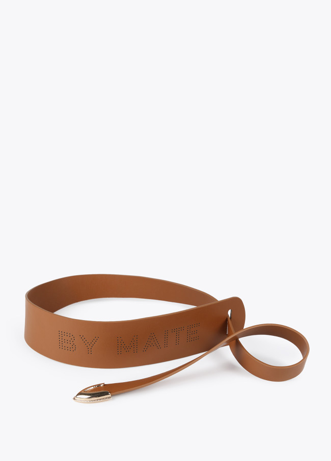 Ceinture large bout métallique