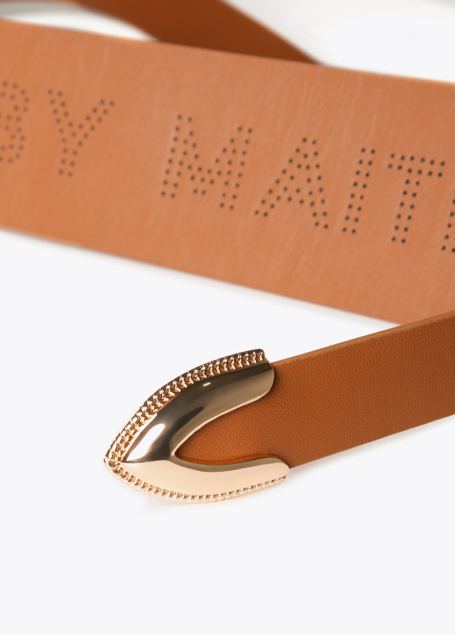 Ceinture large bout métallique