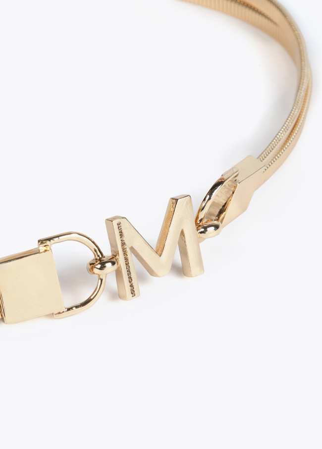Metallic M elastic belt