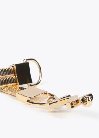 Ceinture extensible métallisée M