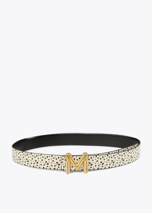 Ceinture réversible imprimé dalmatien