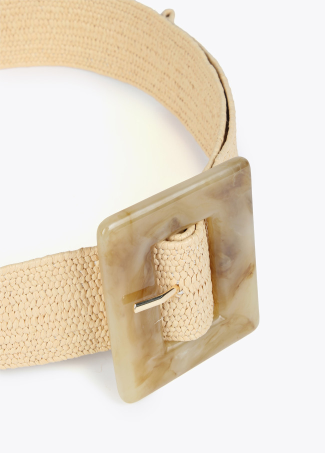 Square buckle belt