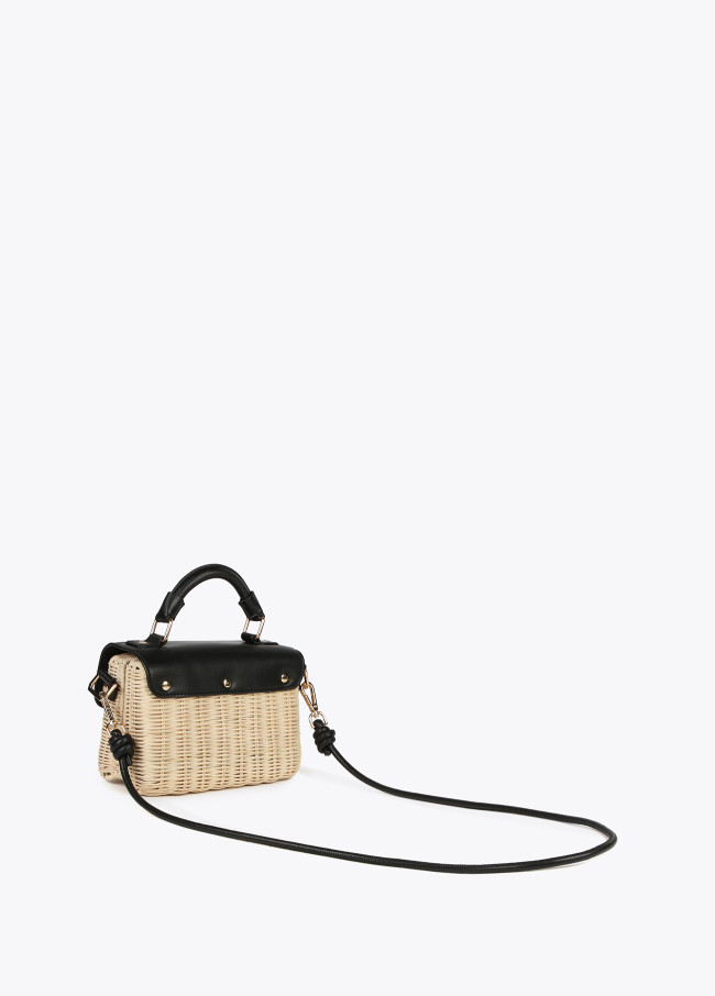 Borsa minaudiere rattan