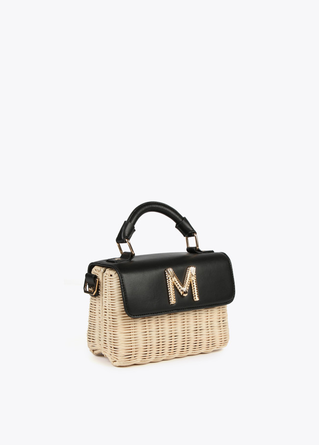 Bolso caja ratán