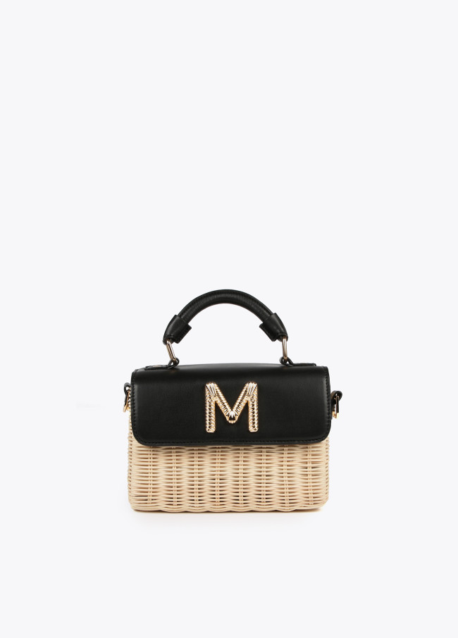 Borsa minaudiere rattan