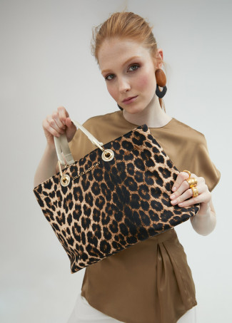 Shopper mit Animal Print
