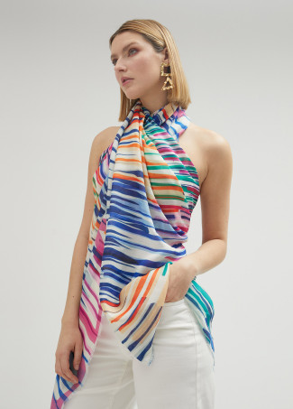 Foulard distorsion de couleurs