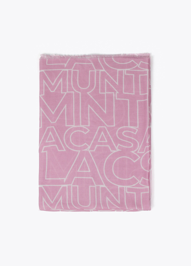 Cachecol com monograma