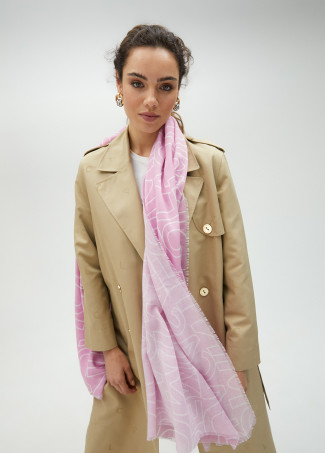 Monogram scarf