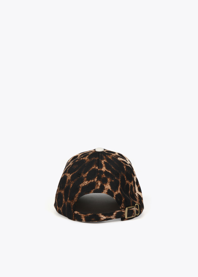 Animal print cap