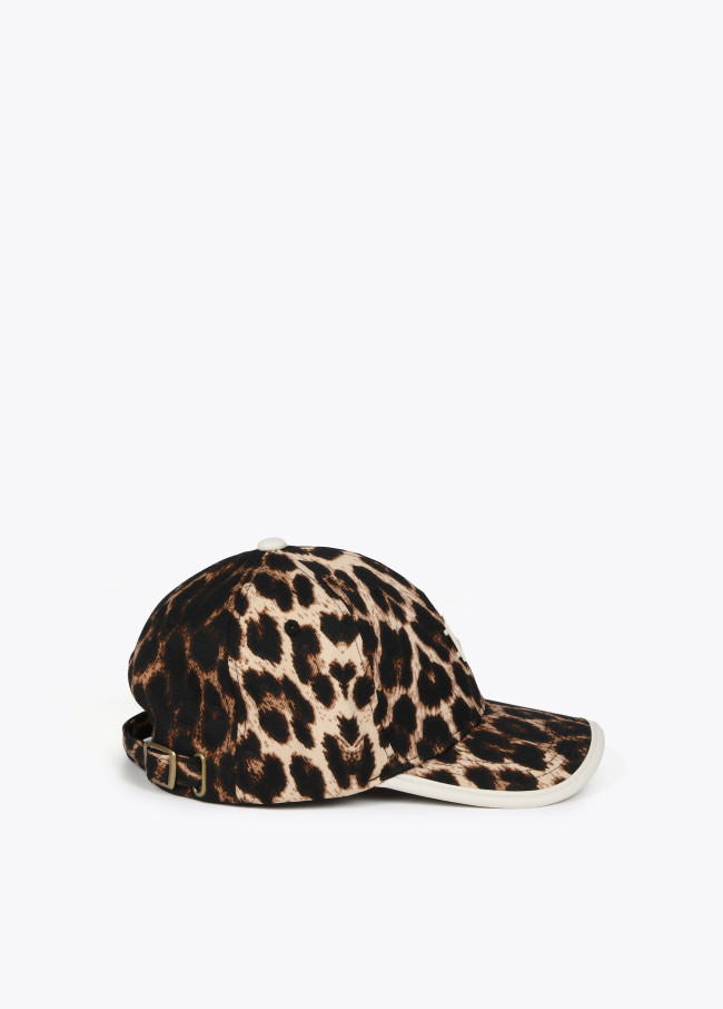 Animal print cap