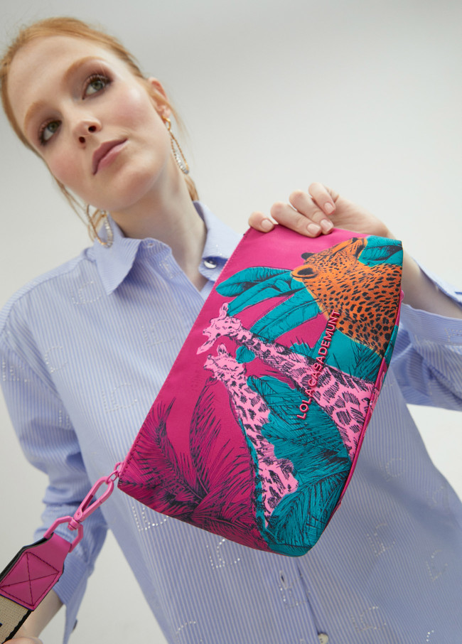 Neceser nylon estampado animales multicolor