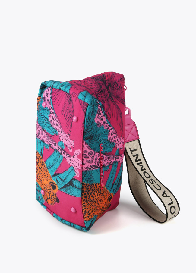 Neceser nylon estampado animales multicolor