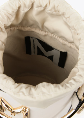 Borsa a secchiello manico in metallo