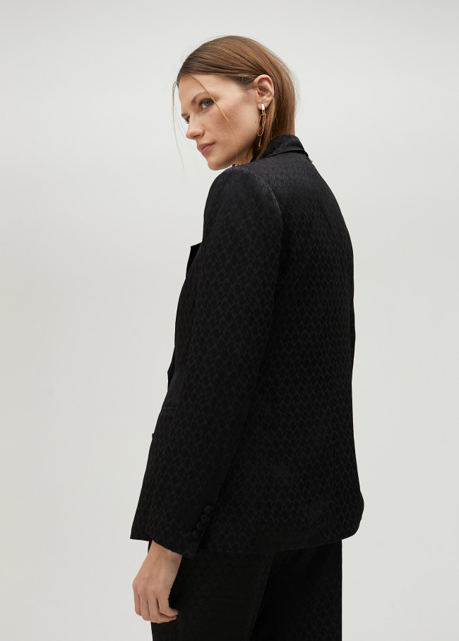 Blazer morbido jacquard