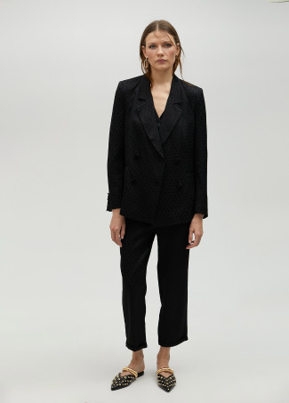 Americana fluida jacquard