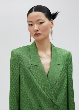 Blazer fluide jacquard