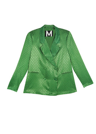 Flowing jacquard blazer