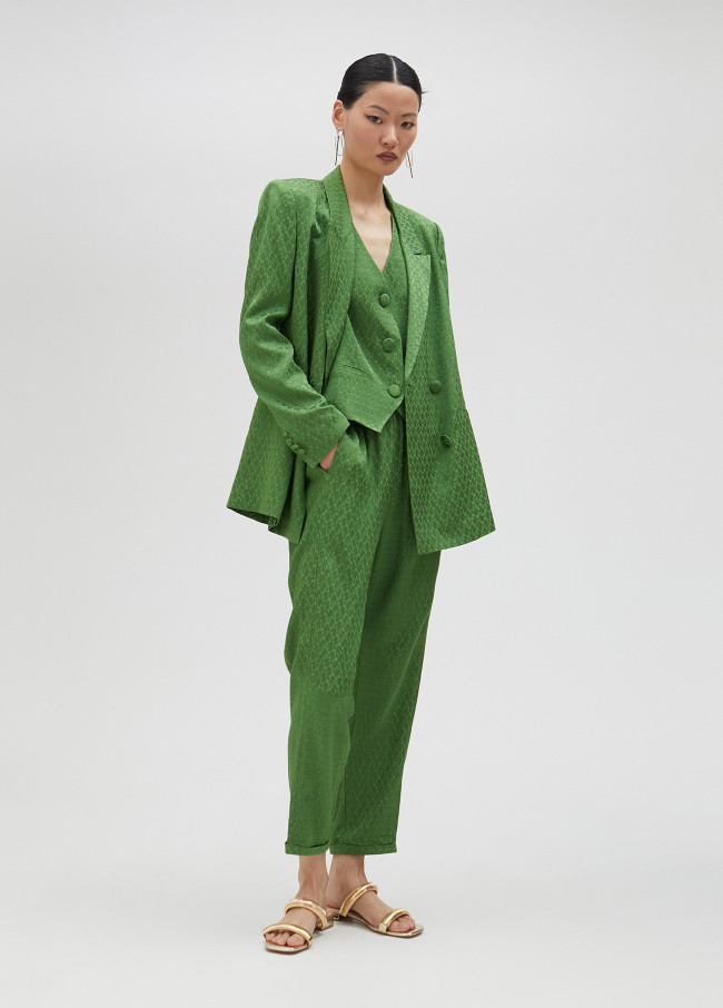 Blazer morbido jacquard