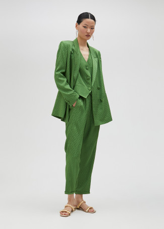 Fließender Blazer aus Jacquard