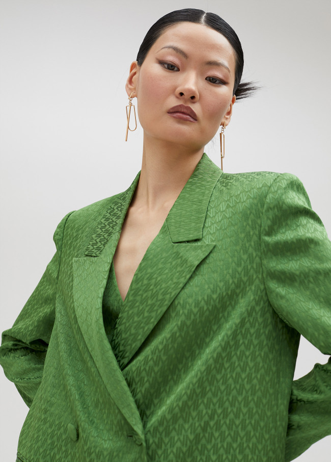 Blazer morbido jacquard