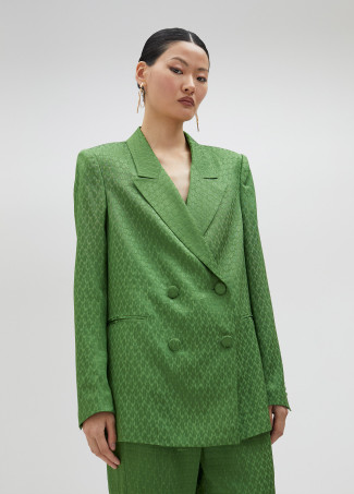 Fließender Blazer aus Jacquard