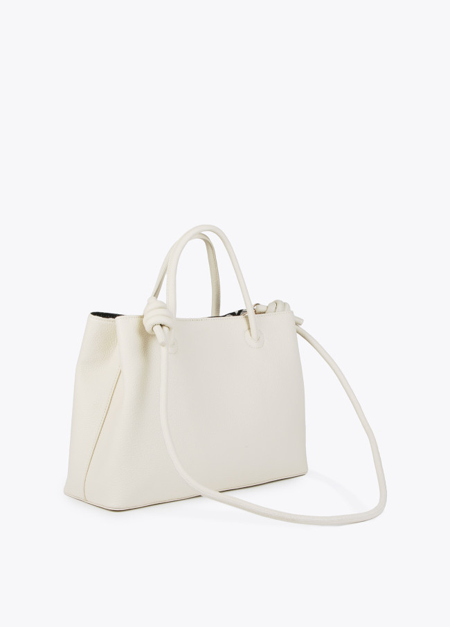Mala tote bag média com pormenores