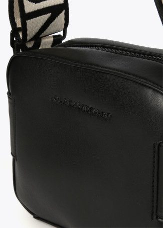 Sac à bandoulière camera bag avec anses à décor logos