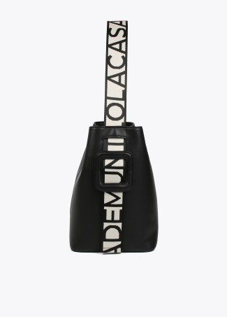 Bolso shopper con asas logotipadas