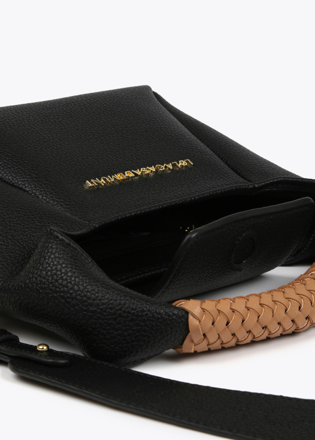 Sac besace avec détail tressé