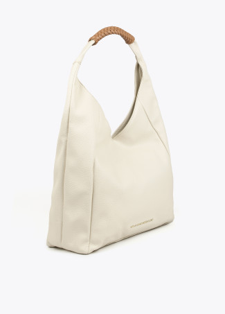 Borsa shopper con dettaglio intrecciato