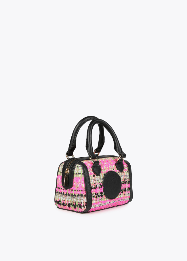 Mini-Aktentasche aus Tweed