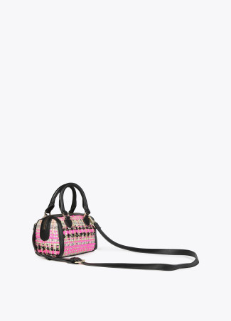 Mini-Aktentasche aus Tweed