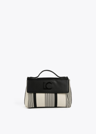 Bolso bandolera en canvas con solapa