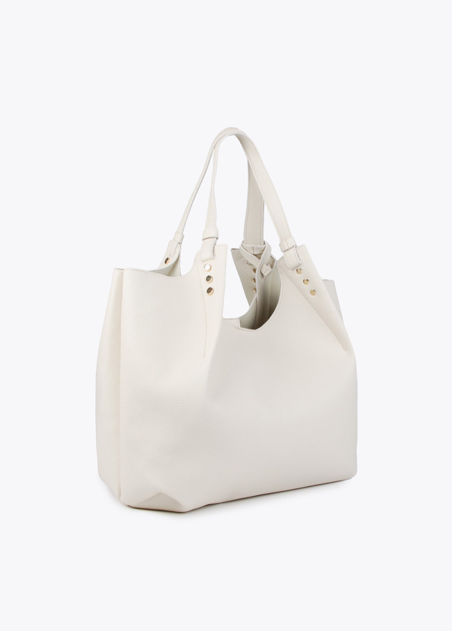 Borsa shopper con borchie