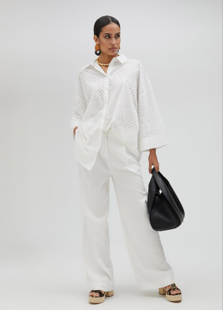 Tote bag with topstitching