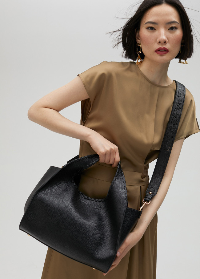 Borsa shopper con impunture