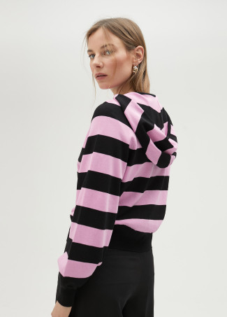 Sweat en maille à capuche