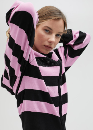 Sweat en maille à capuche