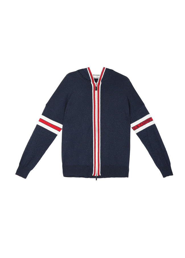 Sweat en maille à rayures de sport