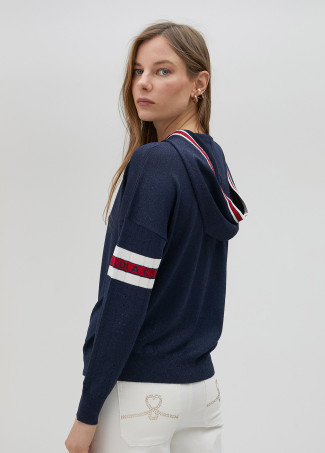 Sweat en maille à rayures de sport