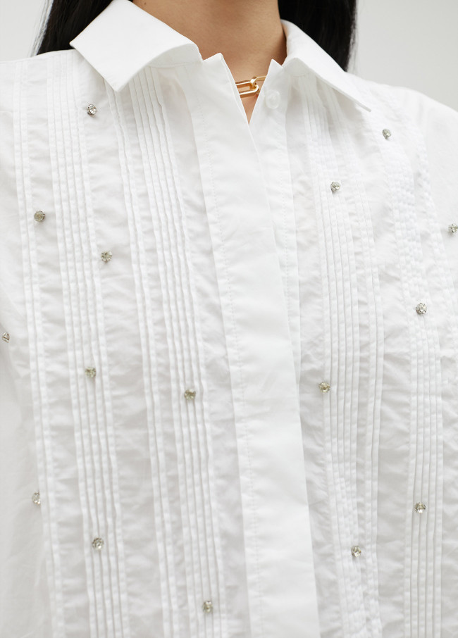 Camisa corta con strass