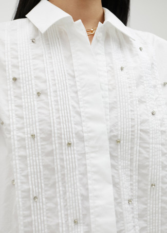 Camisa corta con strass