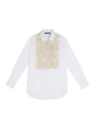 Shirt with embellished detail