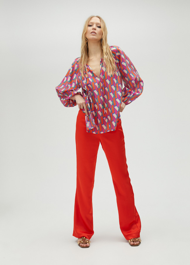 Camicia logo multicolore