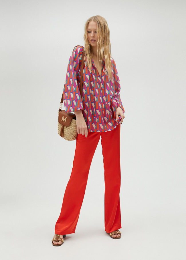 Chemise logo multicolore