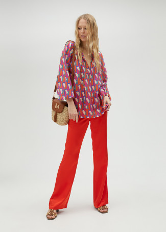 Camicia logo multicolore